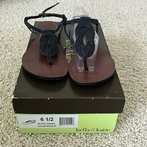 Kelly & Katie Black Sandals